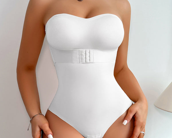 Body Gainant Sans Bretelles Haute Compression – Effet Ventre Plat & Taille Fine