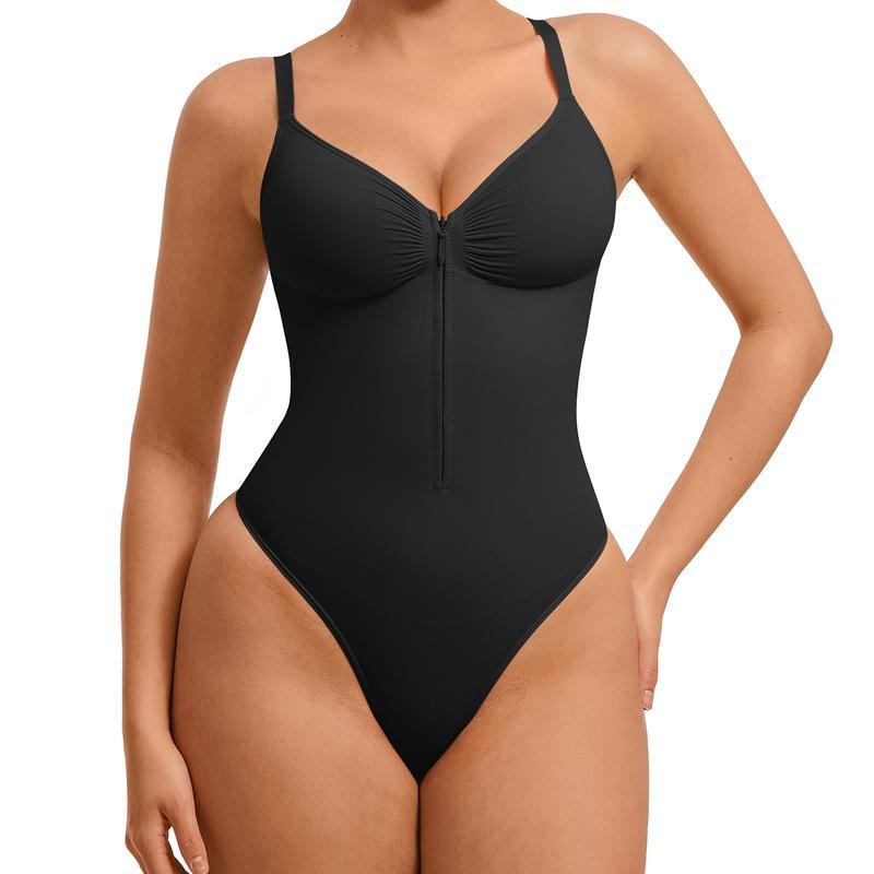 Body Sculptant Gainant Zippé Effet Ventre Plat & Taille Fine
