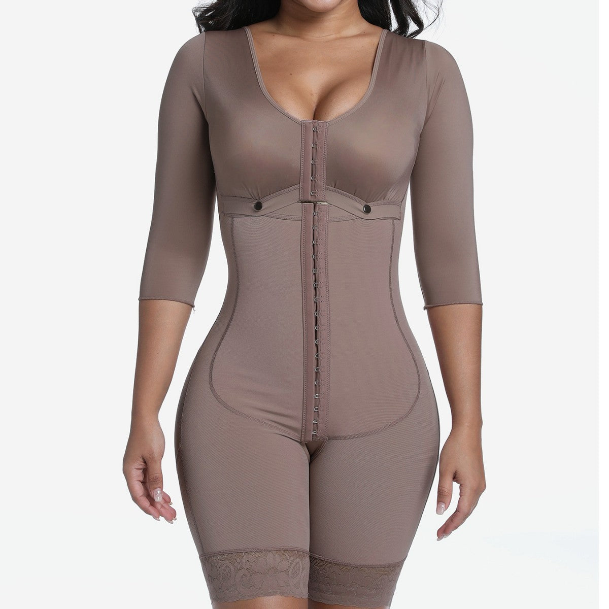 Combinaison Gainante Sculptante Mi-Cuisse – Taille Affinée & Fessier Galbé