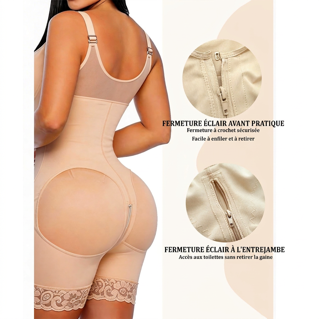 Combinaison Gainante Sculptante Premium Taille Affinée Courbes Sublimées