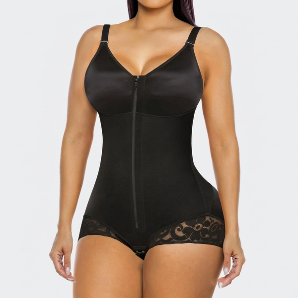 Gaine Sculptante Intégrale Zipé – Ventre Plat, Taille Affinée & Fessier Galbé