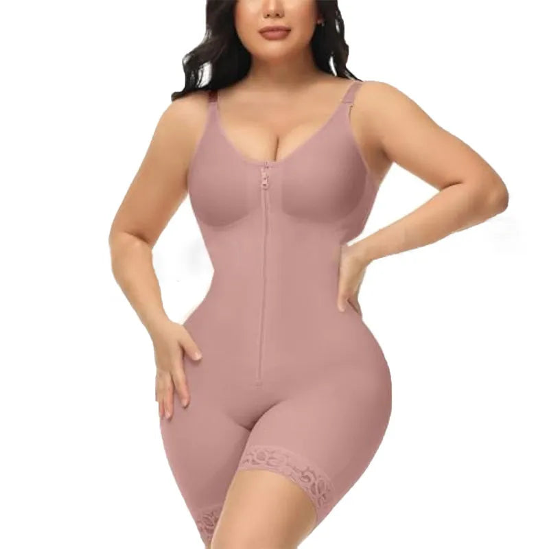 Combinaison Gainante Compression 360° – Manches 3/4 & Silhouette Sculptée