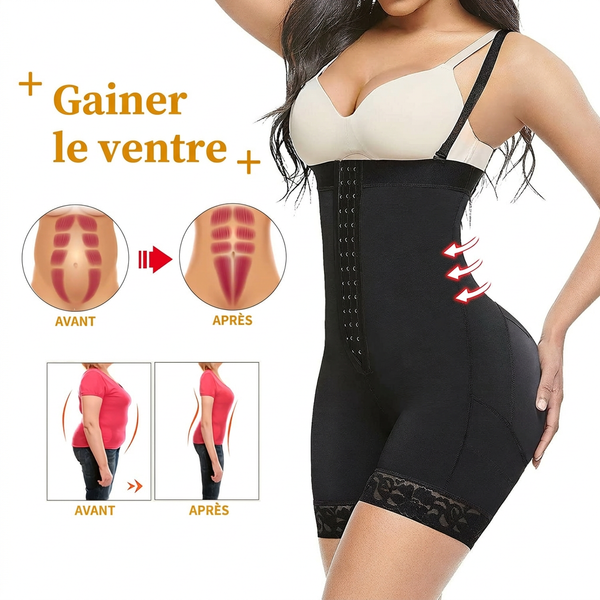 Gaine Sculptante Premium Taille Haute – Haute Compression, Ventre Plat & Effet Sablier
