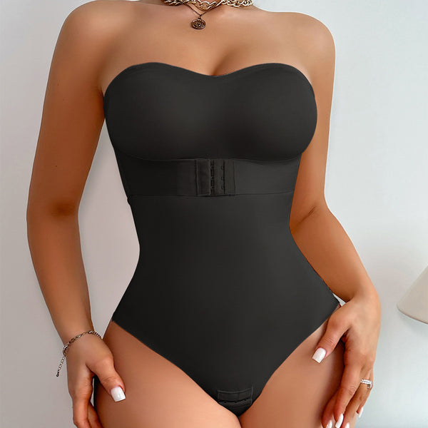 Body Gainant Sans Bretelles Haute Compression – Effet Ventre Plat & Taille Fine
