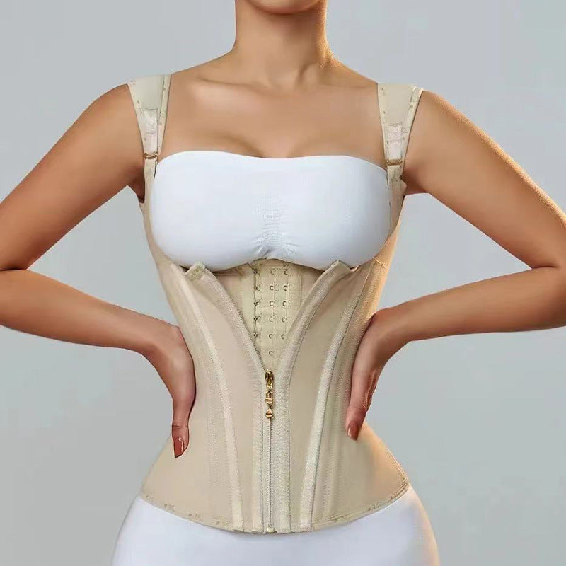 Gaine Corset Rétro Sculptant Ajustable – Taille Fine & Courbes Redessinées