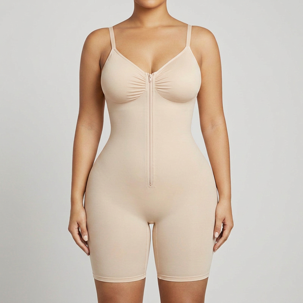 Body Gainant Zip Frontal – Silhouette Sculptée & Maintien Invisible