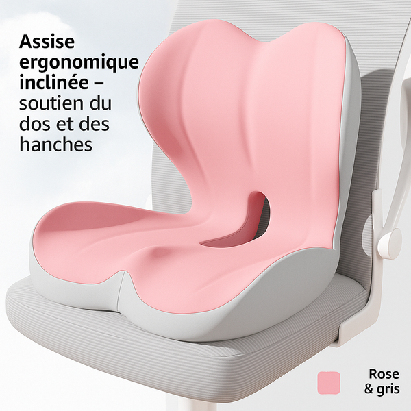 Coussin Siège Posture+ - Soulage, Maintient, Réaligne.