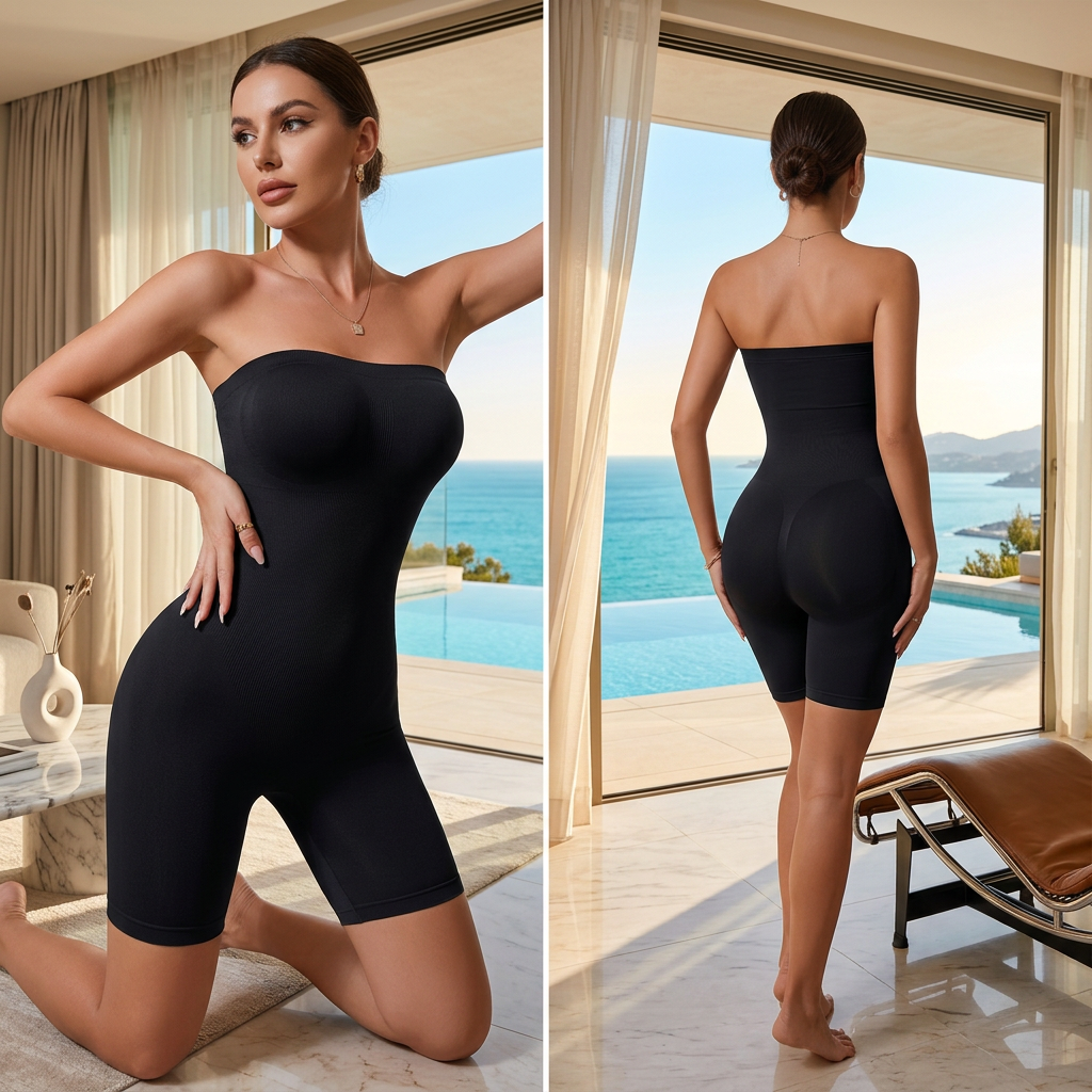 Body Gainant Sans Bretelles Seamless – Effet Sablier Invisible
