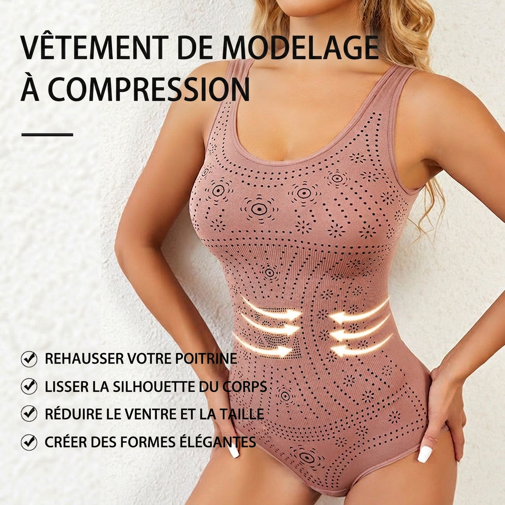 Body Gainant Compression Invisible  Ventre Plat Silhouette Sculptée