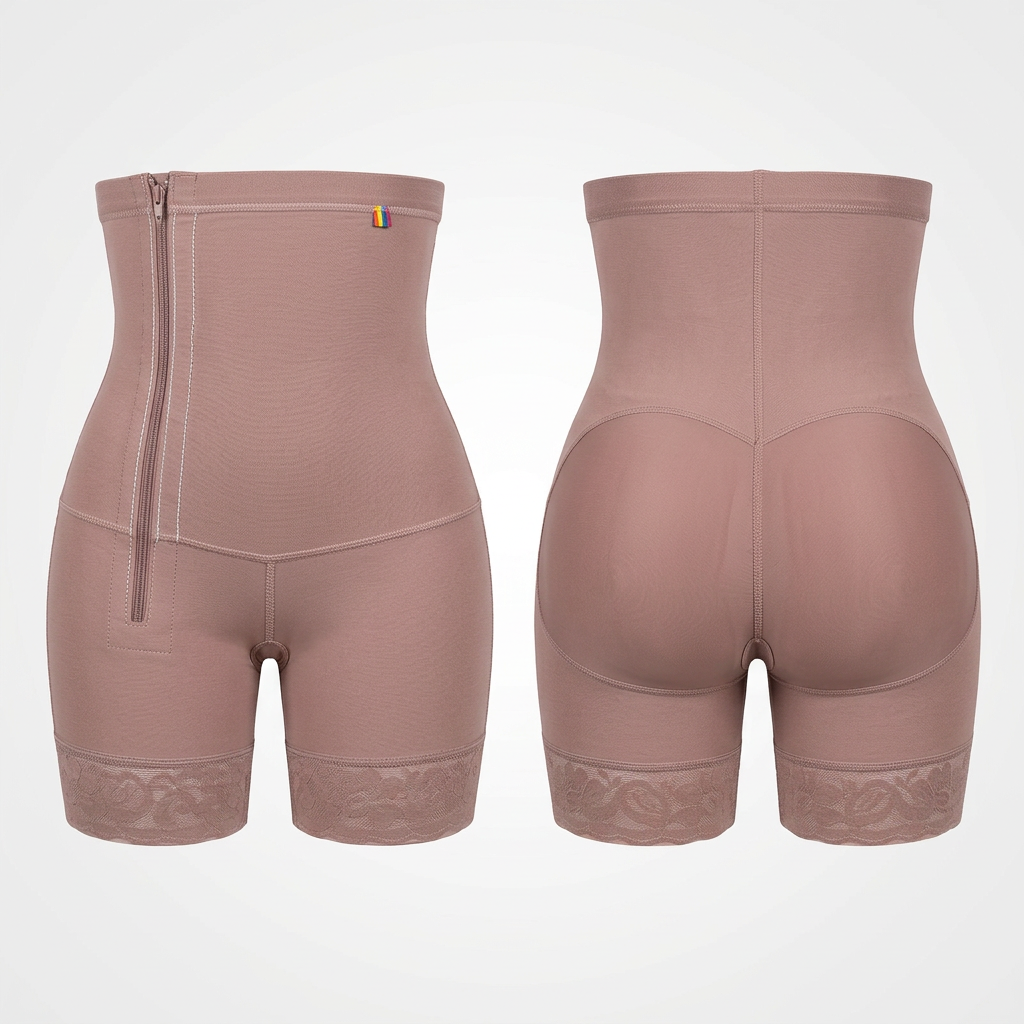 Shorty Gainant Colombien Compression 360° – Taille Fine & Fessier Galbé