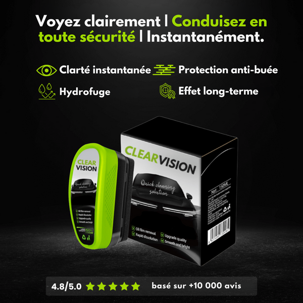 ClearVision™ - Vue cristalline par tous les temps