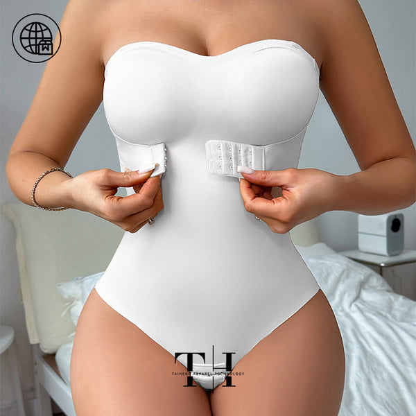 Body Gainant Bustier String Effet Ventre Plat & Silhouette Sculptée