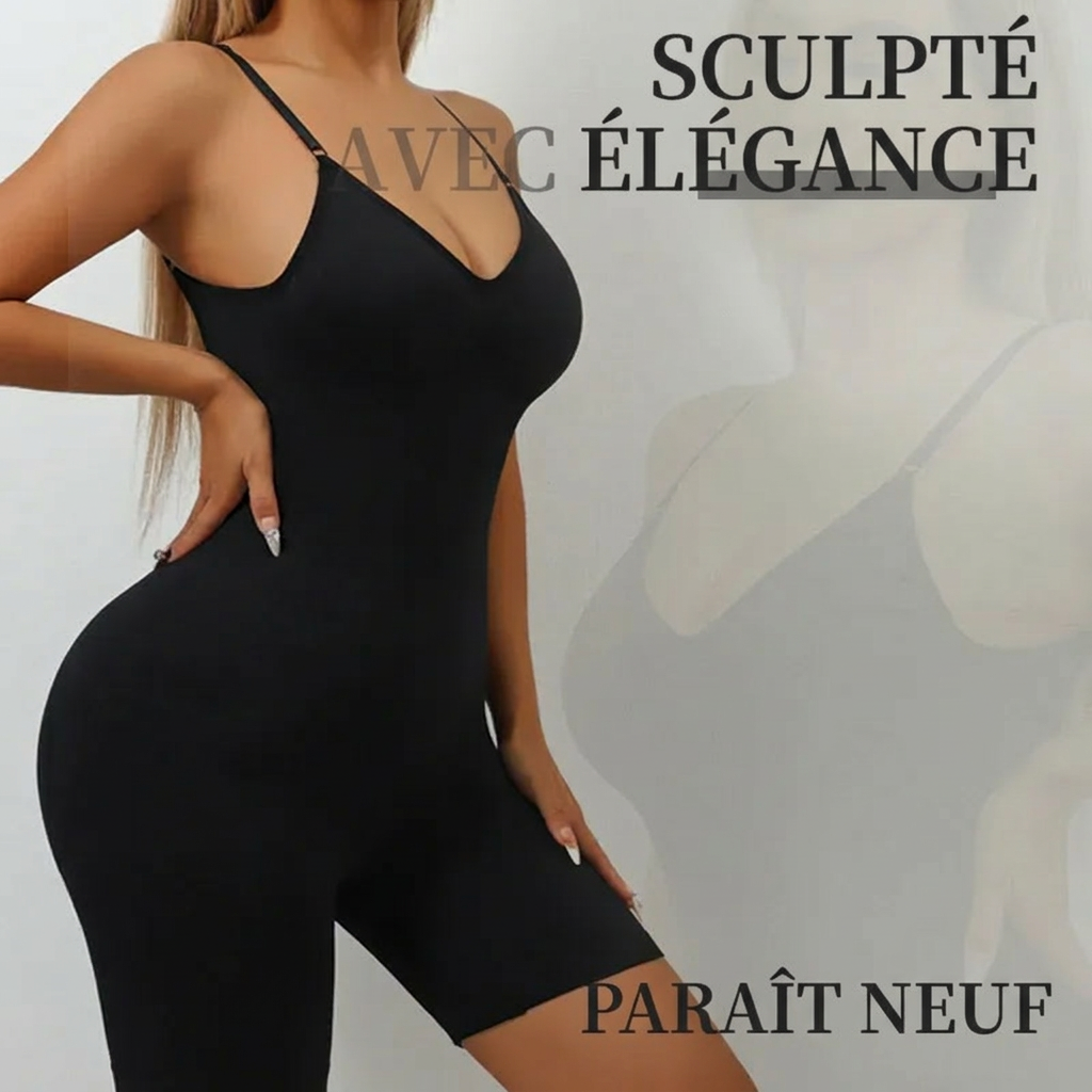 Combinaison Gainante Dos Nu Effet Ventre Plat & Silhouette Sculptée