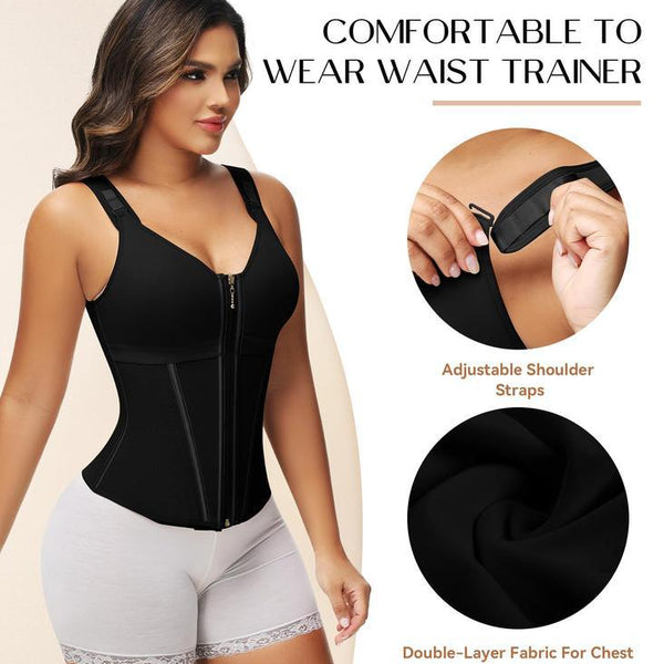 Corset Gainant Zip Frontal – Taille Sculptée & Maintien Professionnel