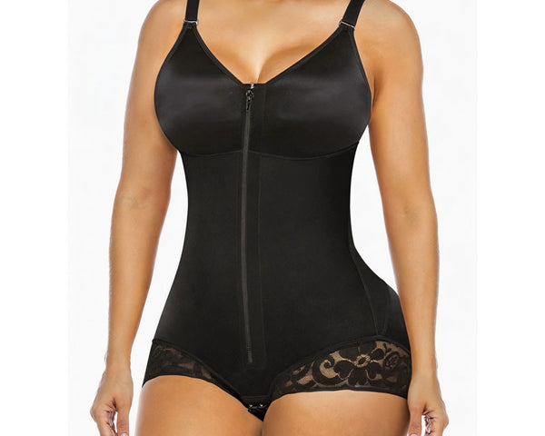 Body Gainant Sculptant Zipé – Ventre Plat, Taille Affinée & Fessier Galbé