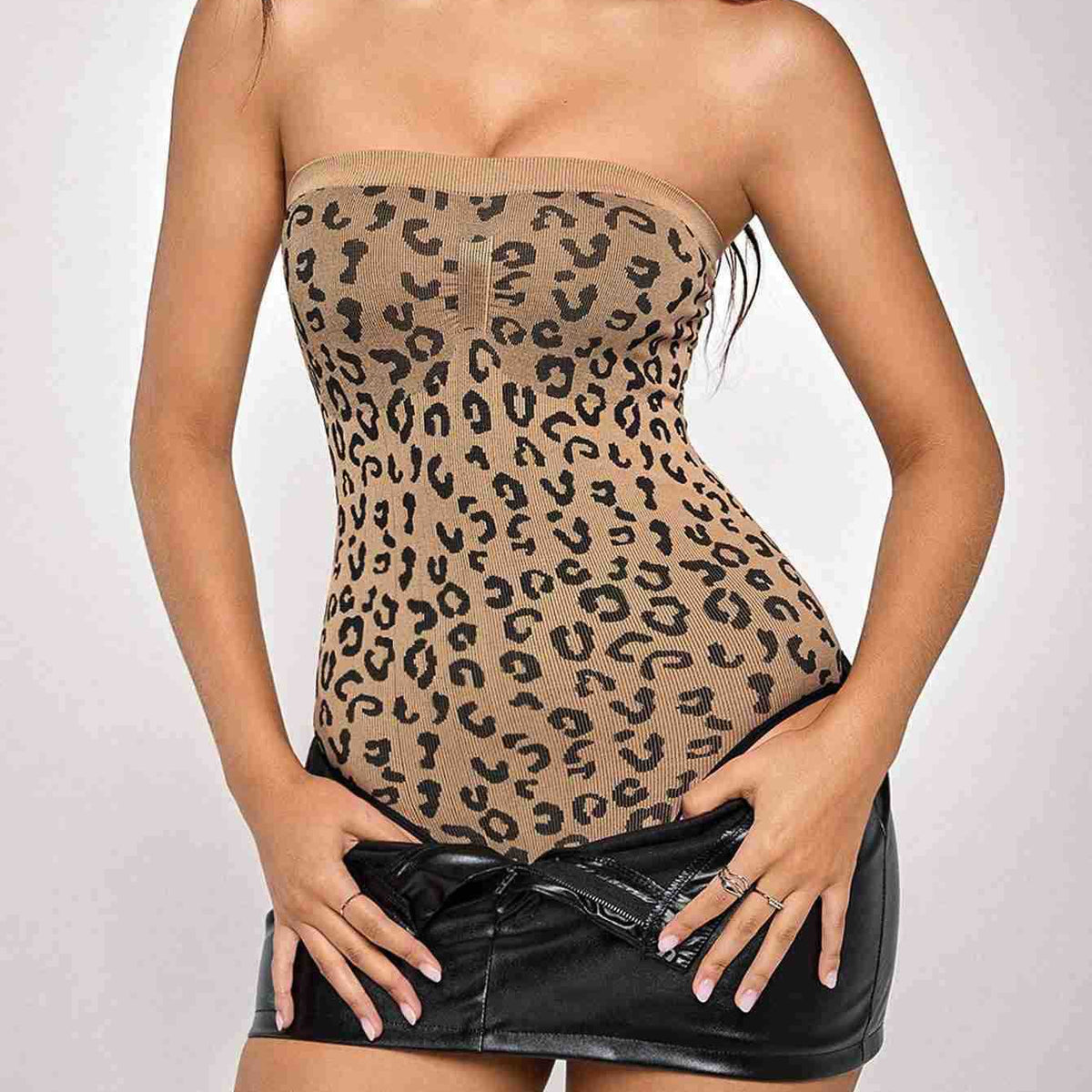Body Gainant Sans Bretelles Effet Ventre Plat & Silhouette Sculptée