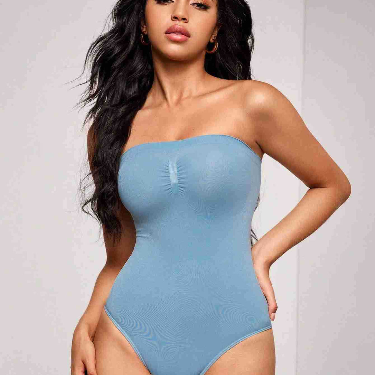 Body Gainant Sans Bretelles Effet Ventre Plat & Silhouette Sculptée