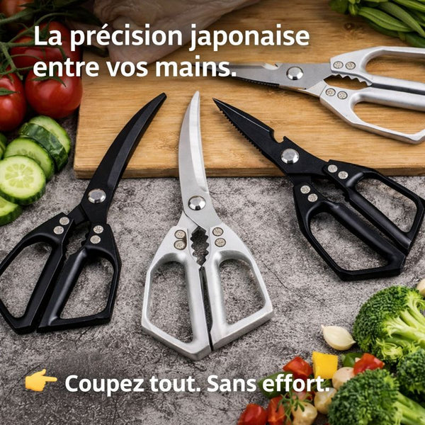 Ciseaux de Cuisine Japonais – Ultra Tranchants & Multifonctions