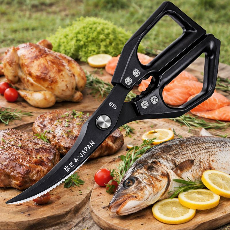 Ciseaux de Cuisine Japonais – Ultra Tranchants & Multifonctions