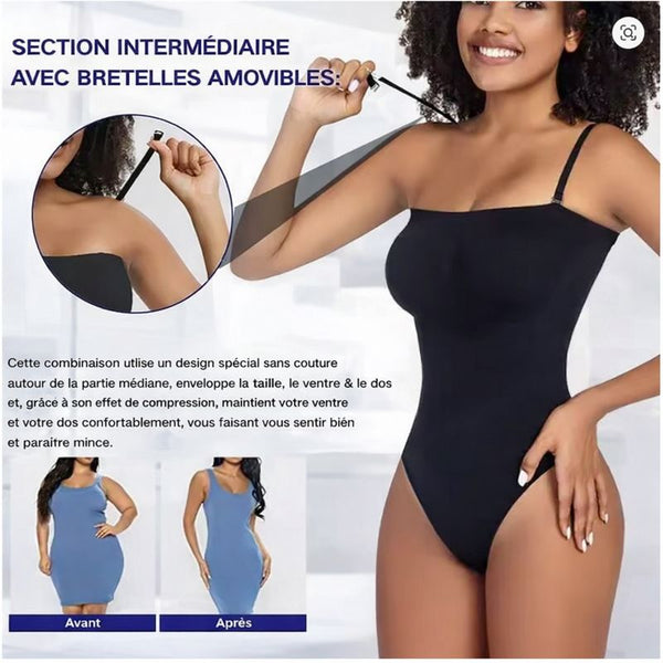 Body Gainant Bandeau Haute Élasticité Ventre Plat & Effet Galbant