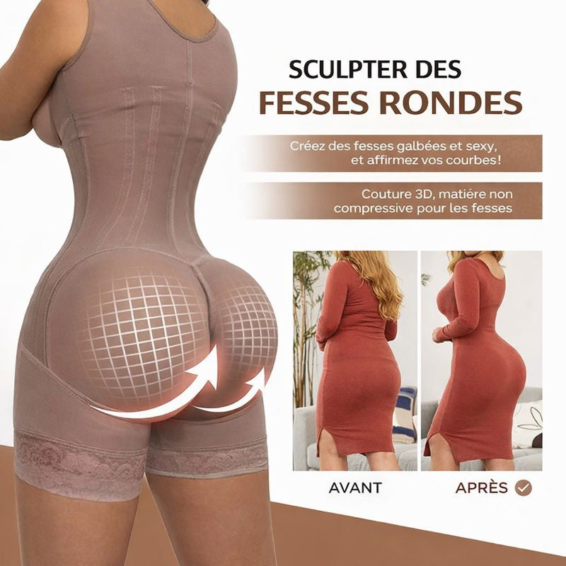 Gaine Sculptante Intégrale Haute Compression Effet Sablier Extrême