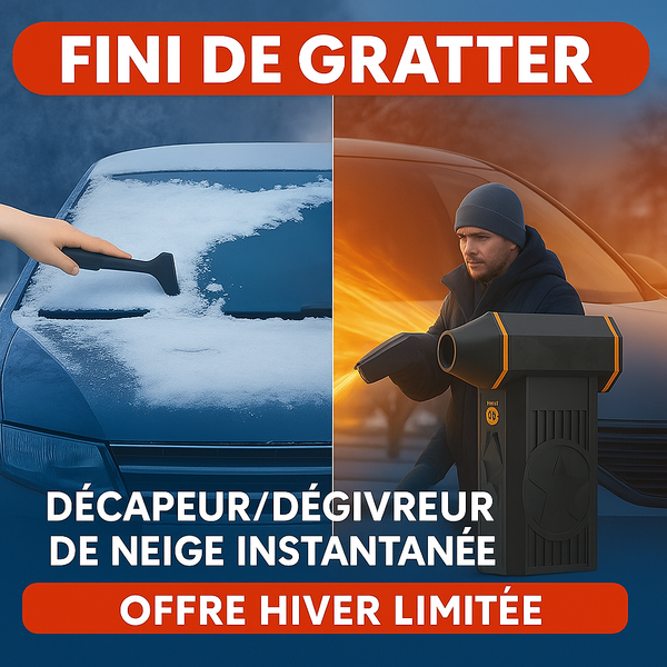 Décapeur/Souffleur de Neige Auto - Dégivreur Instantané ❄🔥