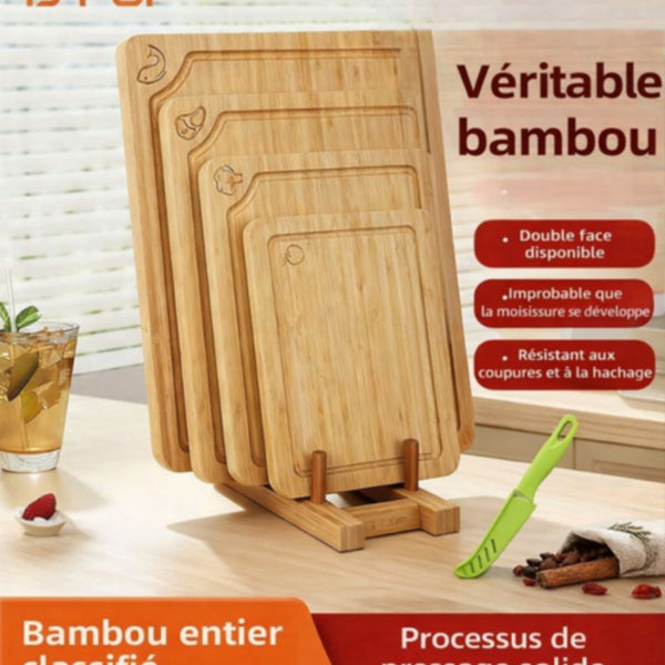 Ensemble de Planches à Découper en Bambou – Organisation, Hygiène & Élégance