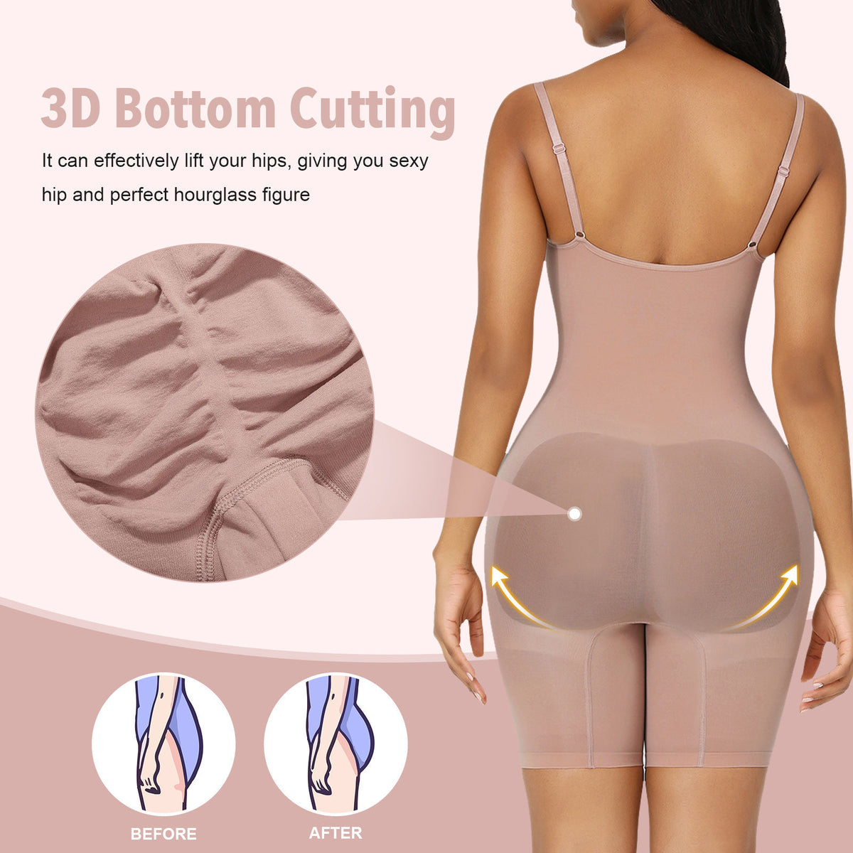 Gaine Sculptante 3D Push-Up – Silhouette Galbée & Effet Lifting Immédiat
