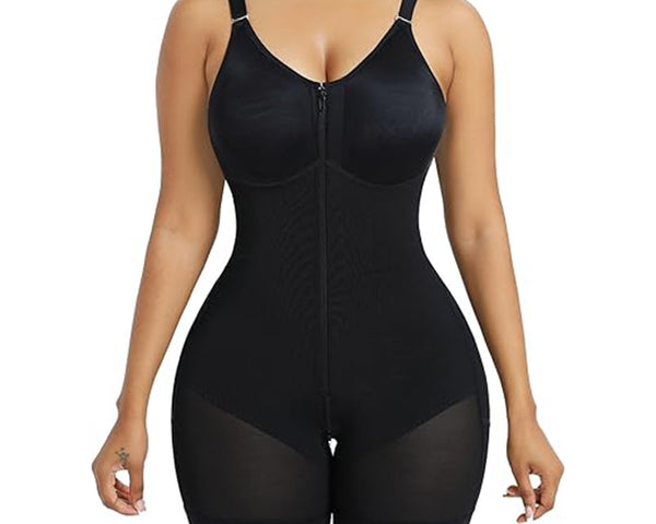 Combinaison Gainante Compression 360° – Manches 3/4 & Silhouette Sculptée