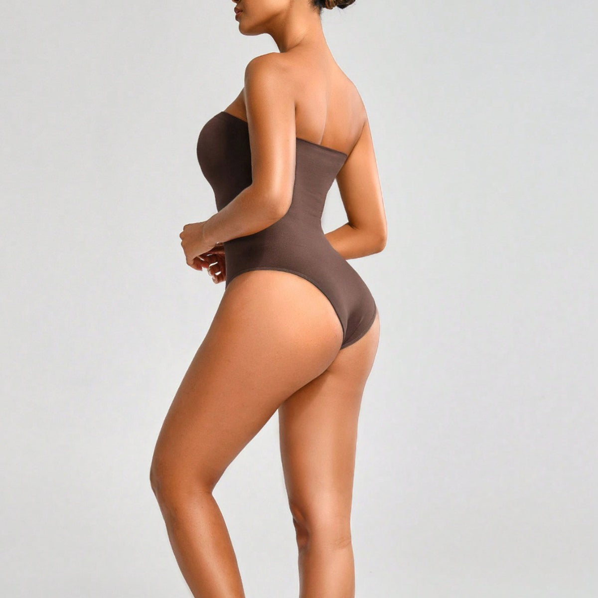 Body Gainant Sans Bretelles Effet Ventre Plat & Silhouette Sculptée