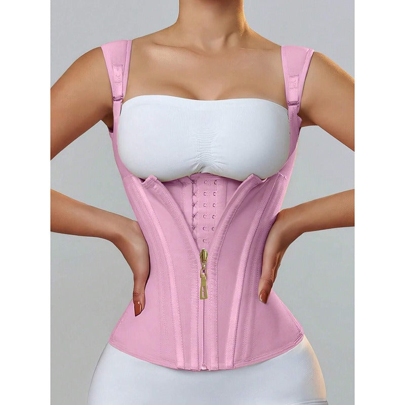 Gaine Corset Rétro Sculptant Ajustable – Taille Fine & Courbes Redessinées
