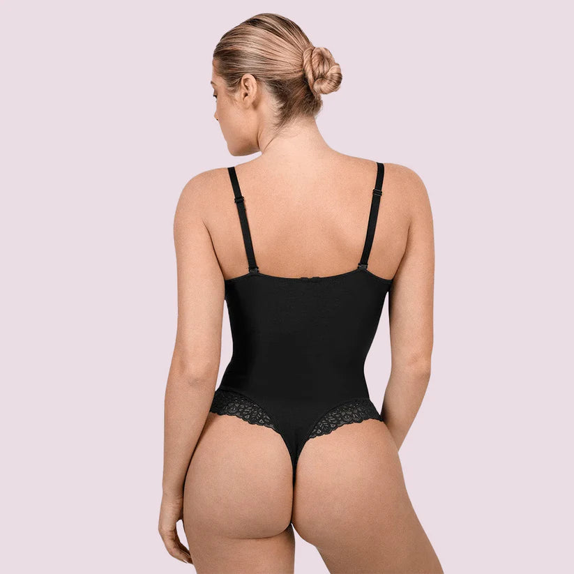 Gaine Amincissante Compression / Dentelle Sculptant – Silhouette Affinée & Courbes Sublimées